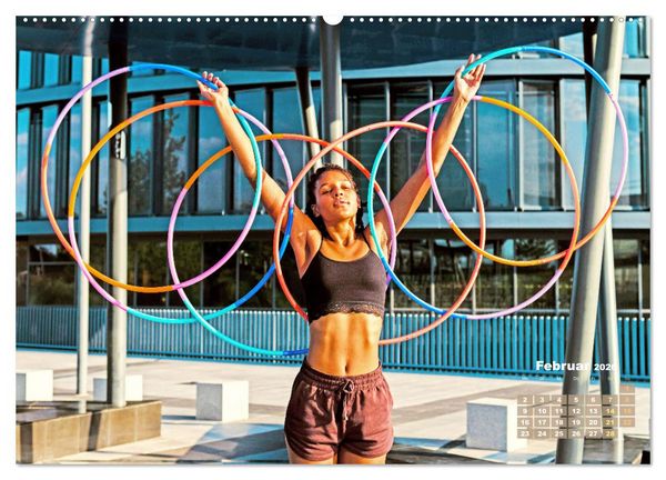 Produktbild: Hula-Hoop: Spa&szlig;, Sport und Fitness mit Hula Hoop Reifen (Wandkalender 2026 DIN A2 quer), CALVENDO Monatskalender
