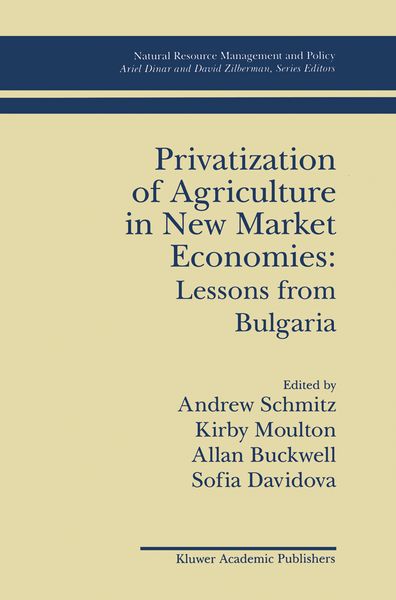 Produktbild: Privatization of Agriculture in New Market Economies: Lessons from Bulgaria