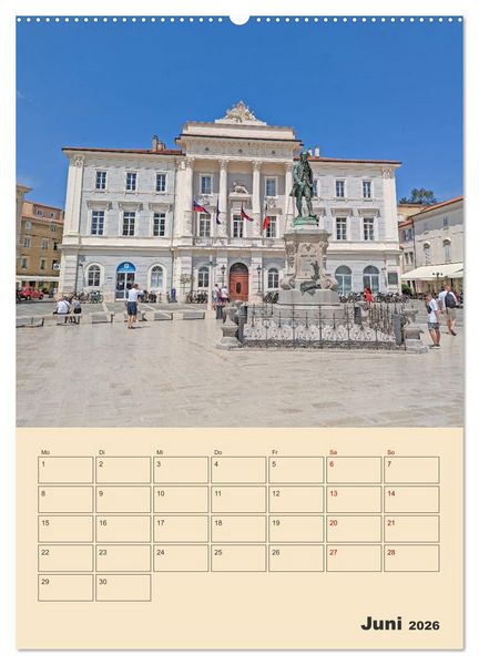 Produktbild: Piran, Sloweniens Perle am Mittelmeer (hochwertiger Premium Wandkalender 2026 DIN A2 hoch), Kunstdruck in Hochglanz
