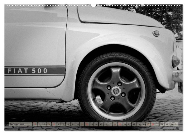 Produktbild: il Cinquecento - Details im Fokus - im Look eines legend&auml;ren Analogfilms (hochwertiger Premium Wandkalender 2025 DIN A2 quer), Kunstdruck in Hochglanz
