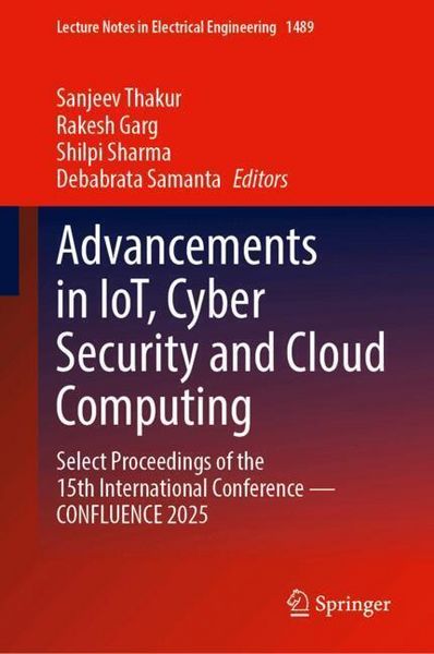 Produktbild: Advancements in IoT, Cyber Security and Cloud Computing