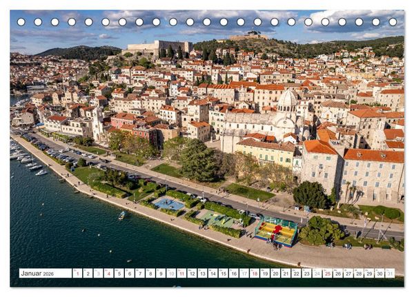 Produktbild: Kroatien von oben (Tischkalender 2026 DIN A5 quer), CALVENDO Monatskalender