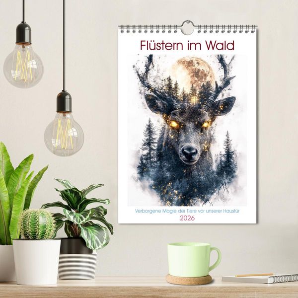 Produktbild: Fl&uuml;stern im Wald (Wandkalender 2026 DIN A4 hoch), CALVENDO Monatskalender