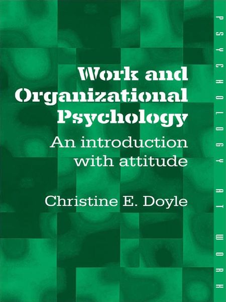 Produktbild: Work and Organizational Psychology