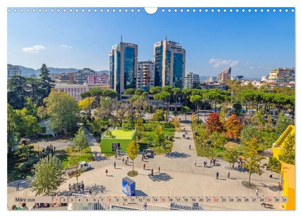 Produktbild: Tirana - Herz Albaniens (Wandkalender 2026 DIN A3 quer), CALVENDO Monatskalender