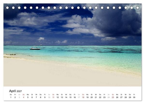 Produktbild: Malediven &ndash; Das Paradies im Indischen Ozean III (Tischkalender 2027 DIN A5 quer), CALVENDO Monatskalender
