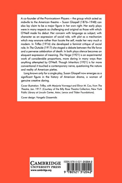 Produktbild: Plays by Susan Glaspell