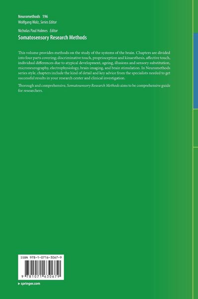 Produktbild: Somatosensory Research Methods