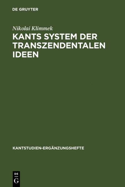 Produktbild: Kants System der transzendentalen Ideen