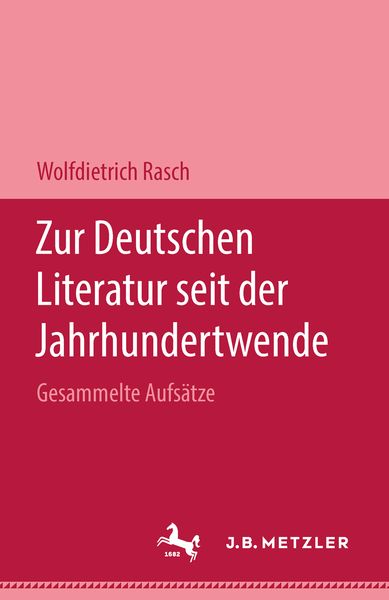 Produktbild: Zur deutschen Literatur seit der Jahrhundertwende