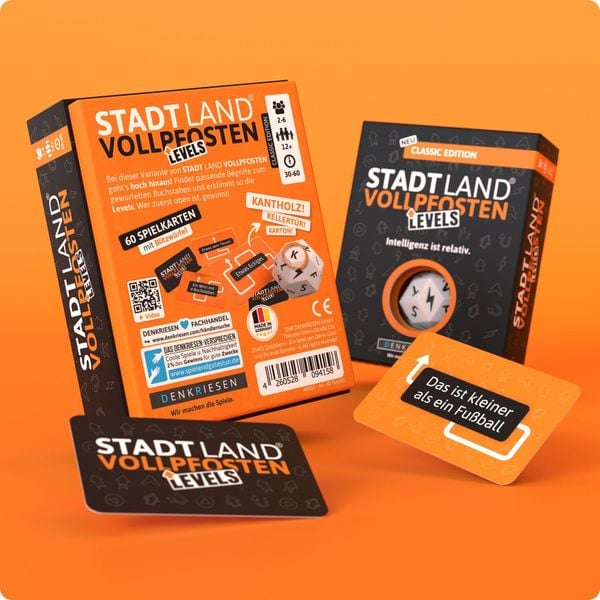Denkriesen - Stadt Land Vollpfosten® - Levels - Classic Edition - "intelligenz ist Relativ"