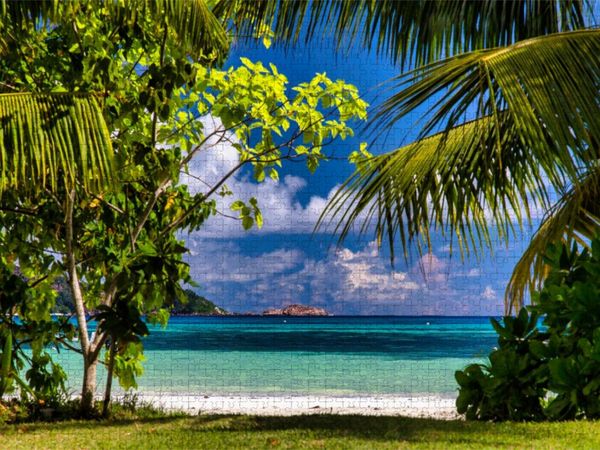 Produktbild: CALVENDO Puzzle Anse Volbert auf Praslin | 1000 Teile Lege-Gr&ouml;&szlig;e 64x48cm Foto-Puzzle f&uuml;r gl&uuml;ckliche Stunden