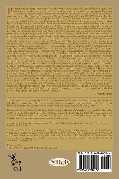 Produktbild: History of Carniola Volume IV