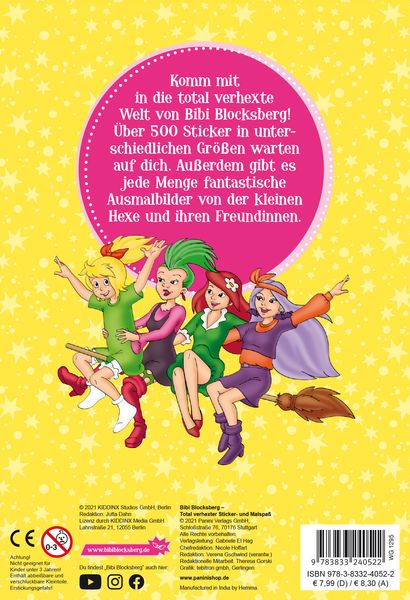 Bibi Blocksberg: Total verhexter Sticker- und Malspaß