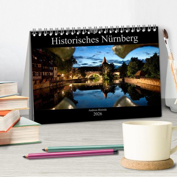 Produktbild: Historisches N&uuml;rnberg (Tischkalender 2026 DIN A5 quer), CALVENDO Monatskalender