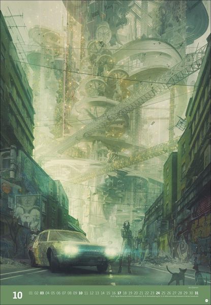 Produktbild: Gal Barkan: Future Cities Posterkalender 2027