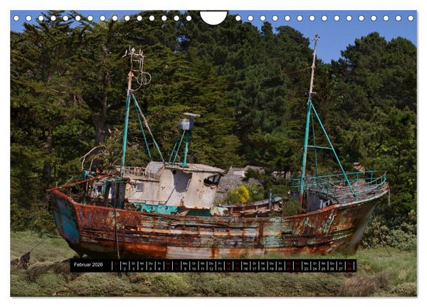 Produktbild: Schiffsfriedh&ouml;fe in der Bretagne (Wandkalender 2026 DIN A4 quer), CALVENDO Monatskalender