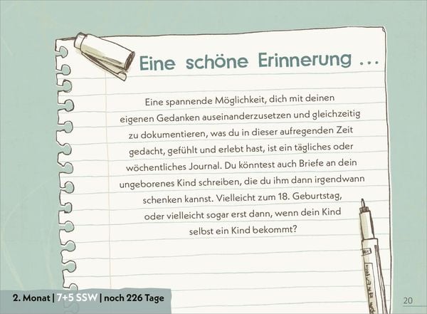 Produktbild: Deine Schwangerschaft Tag f&uuml;r Tag
