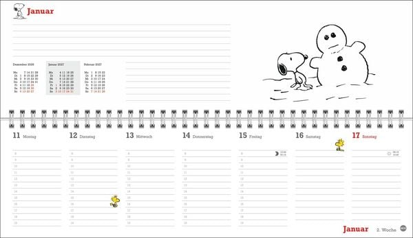 Produktbild: Peanuts Wochenquerplaner 2027