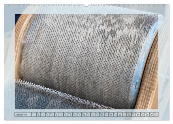 Produktbild: Von der Rohwolle zum Faden (hochwertiger Premium Wandkalender 2026 DIN A2 quer), Kunstdruck in Hochglanz