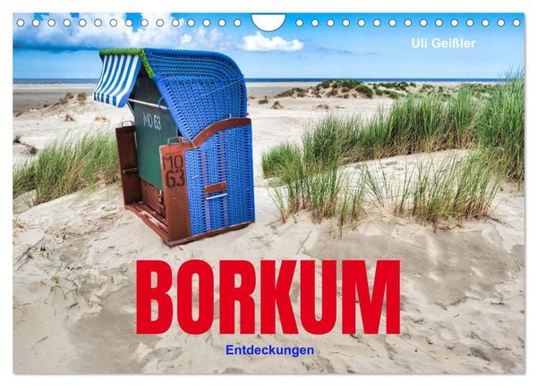 Produktbild: BORKUM Entdeckungen (Wandkalender 2026 DIN A4 quer), CALVENDO Monatskalender