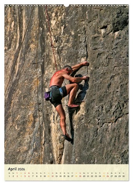 Produktbild: Klettern - Adrenalin pur (hochwertiger Premium Wandkalender 2026 DIN A2 hoch), Kunstdruck in Hochglanz