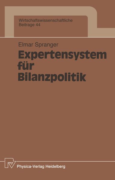 Produktbild: Expertensystem f&uuml;r Bilanzpolitik