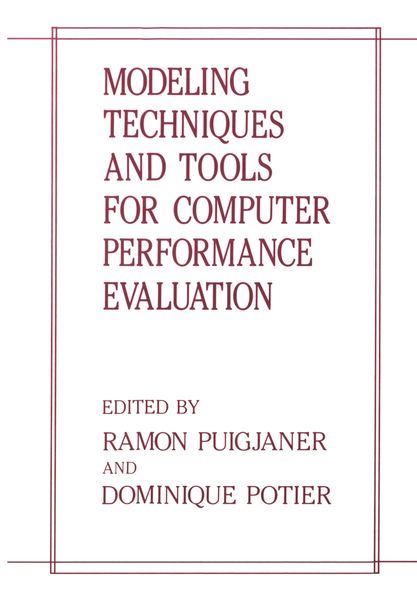 Produktbild: Modeling Techniques and Tools for Computer Performance Evaluation
