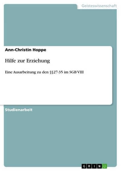 Produktbild: Hilfe zur Erziehung