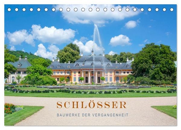 Produktbild: Schl&ouml;sser - Bauwerke der Vergangenheit (Tischkalender 2026 DIN A5 quer), CALVENDO Monatskalender