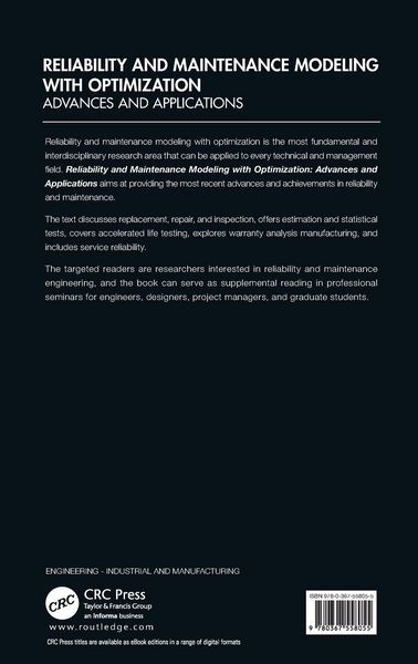 Produktbild: Reliability and Maintenance Modeling with Optimization