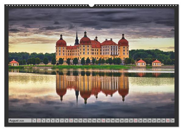 Produktbild: Burgen und Schl&ouml;sser um Dresden (Wandkalender 2026 DIN A2 quer), CALVENDO Monatskalender