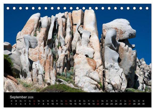 Produktbild: Sardinien Costa Smeralda und der Norden (Tischkalender 2026 DIN A5 quer), CALVENDO Monatskalender
