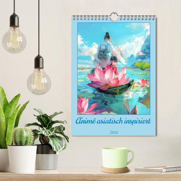 Produktbild: Anim&eacute; asiatisch inspiriert (Wandkalender 2026 DIN A4 hoch), CALVENDO Monatskalender