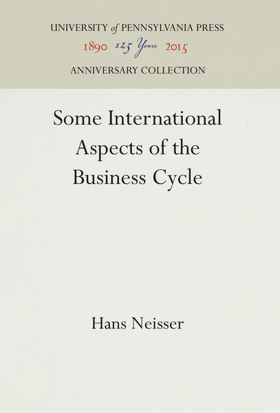 Produktbild: Some International Aspects of the Business Cycle