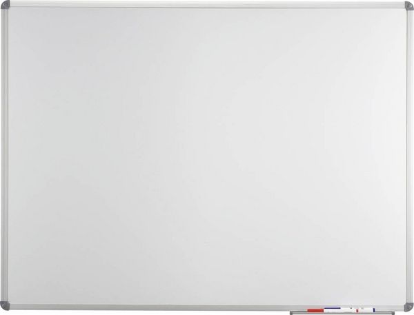 Produktbild: Maul Whiteboard MAULstandard, Emaille (B x H) 60 cm x 45 cm Wei&szlig; emaillebeschichtet Inkl. Ablageschale, Quer- oder Hochformat
