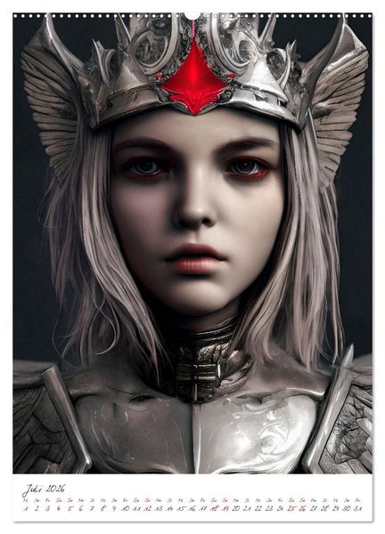 Produktbild: Dark Fantasy Art - Helden und Monster (Wandkalender 2026 DIN A2 hoch), CALVENDO Monatskalender