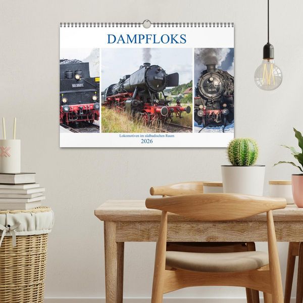 Produktbild: Dampfloks im s&uuml;dbadischen Raum (Wandkalender 2026 DIN A3 quer), CALVENDO Monatskalender