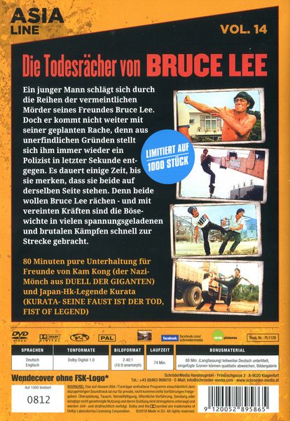Produktbild: Die Todesr&auml;cher von Bruce Lee - Asia Line Vol. 14 [LE]