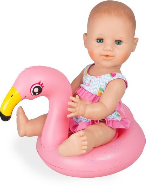 Produktbild: Puppen-Schwimmset ''Flamingo Ella'', Gr. 35-45 cm