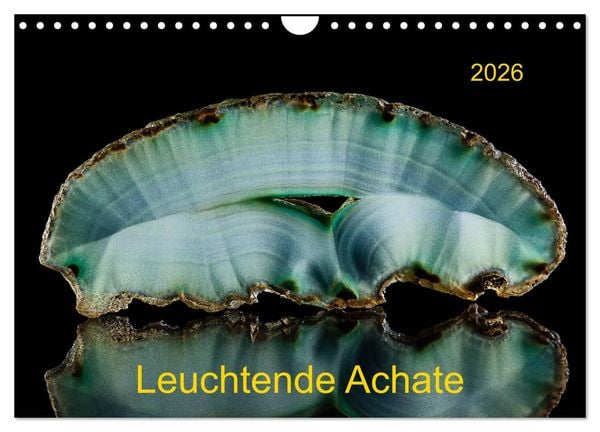 Produktbild: Leuchtende Achate (Wandkalender 2026 DIN A4 quer), CALVENDO Monatskalender