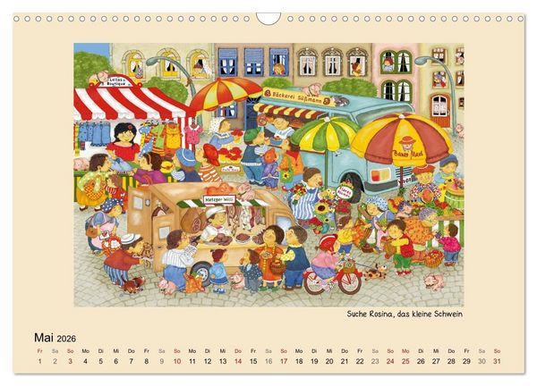 Produktbild: Wimmelbilder (Wandkalender 2026 DIN A3 quer), CALVENDO Monatskalender