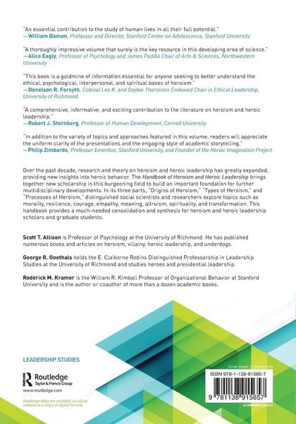 Produktbild: Handbook of Heroism and Heroic Leadership