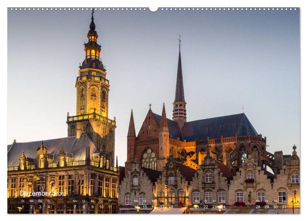 Produktbild: Flandern - Stadt und Strand (Wandkalender 2026 DIN A2 quer), CALVENDO Monatskalender