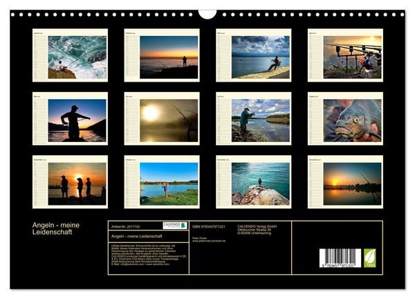 Produktbild: Angeln - meine Leidenschaft (Wandkalender 2026 DIN A3 quer), CALVENDO Monatskalender