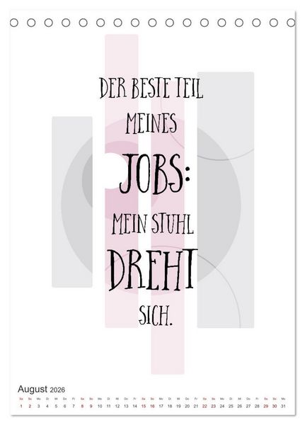 Produktbild: Mit Humor durch den Arbeitstag (Tischkalender 2026 DIN A5 hoch), CALVENDO Monatskalender