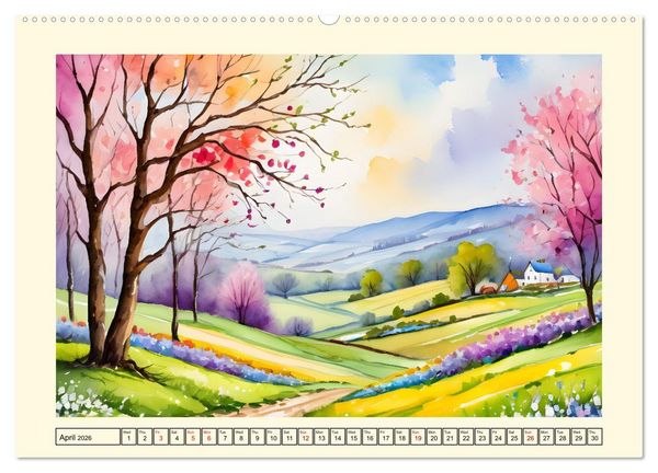 Produktbild: The magic of the seasons (Wall Calendar 2026 DIN A2 landscape), CALVENDO 12 Month Wall Calendar