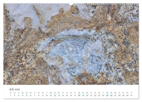 Produktbild: Die Natur als K&uuml;nstlerin - Sch&ouml;nheit der Steine (hochwertiger Premium Wandkalender 2026 DIN A2 quer), Kunstdruck in Hochglanz