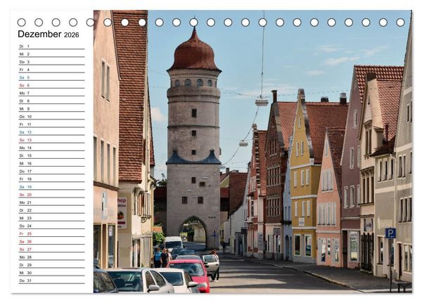 Produktbild: N&ouml;rdlingen - Ansichtssache (Tischkalender 2026 DIN A5 quer), CALVENDO Monatskalender