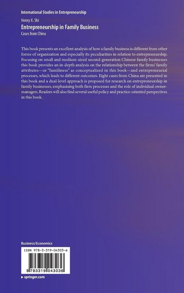Produktbild: Entrepreneurship in Family Business